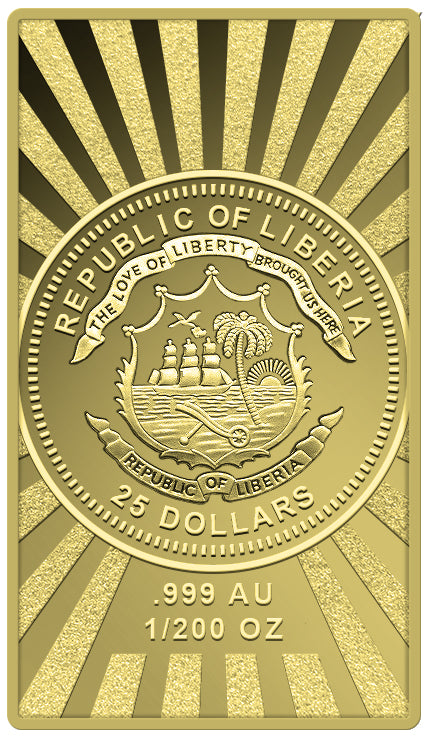 2025 Liberia American Bison 1/200 oz Gold Coin