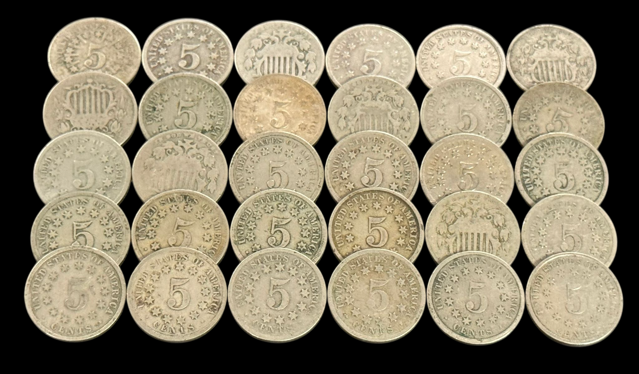 Shield Nickels - Good to Fine - CoinsTV