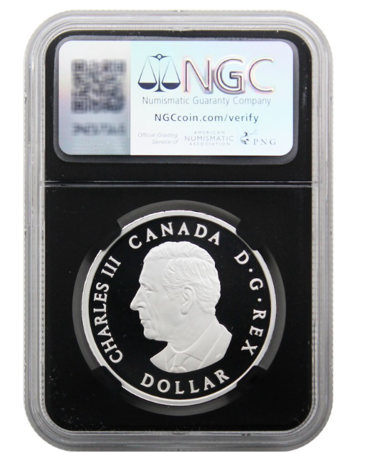 2025 Canada Silver Proof Peace Dollar - Black Core - NGC PF70 FDI Ultra Cameo Susan Taylor Signed - CoinsTV