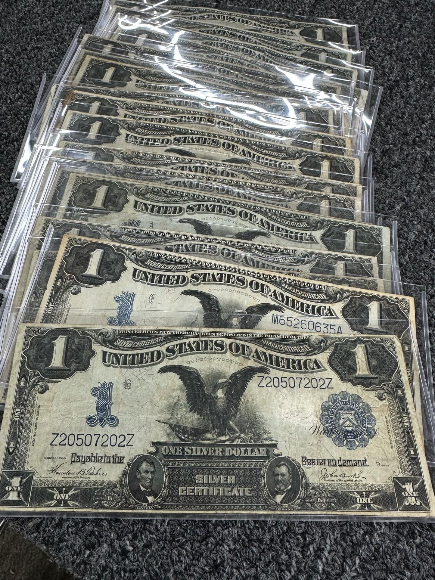 1899 $1 Silver Certificate "Black Eagle" – Striking VF - VF+ Note - CoinsTV