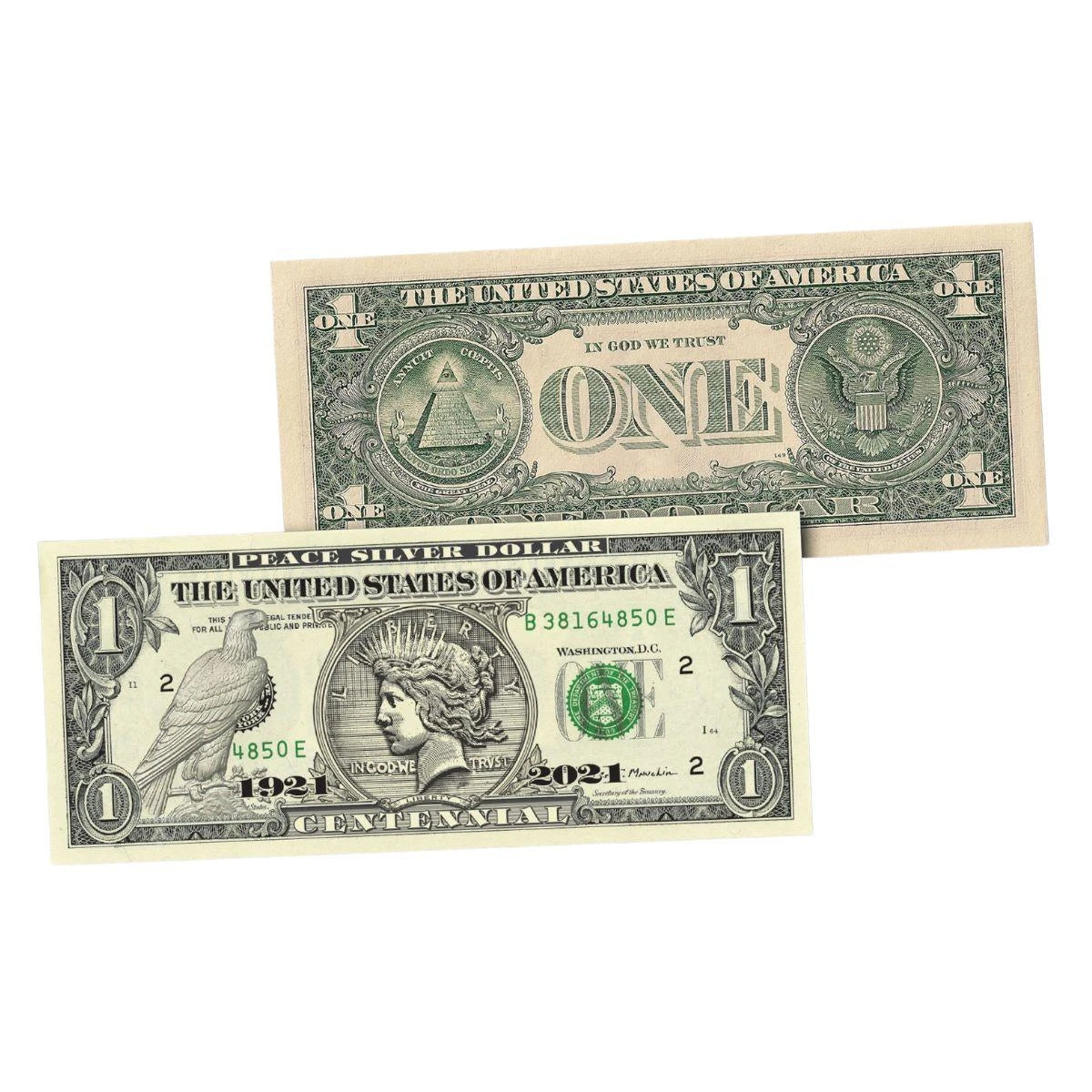 100th Anniversary U.S. Peace Silver Dollar Legal Tender $1 Bill - CoinsTV