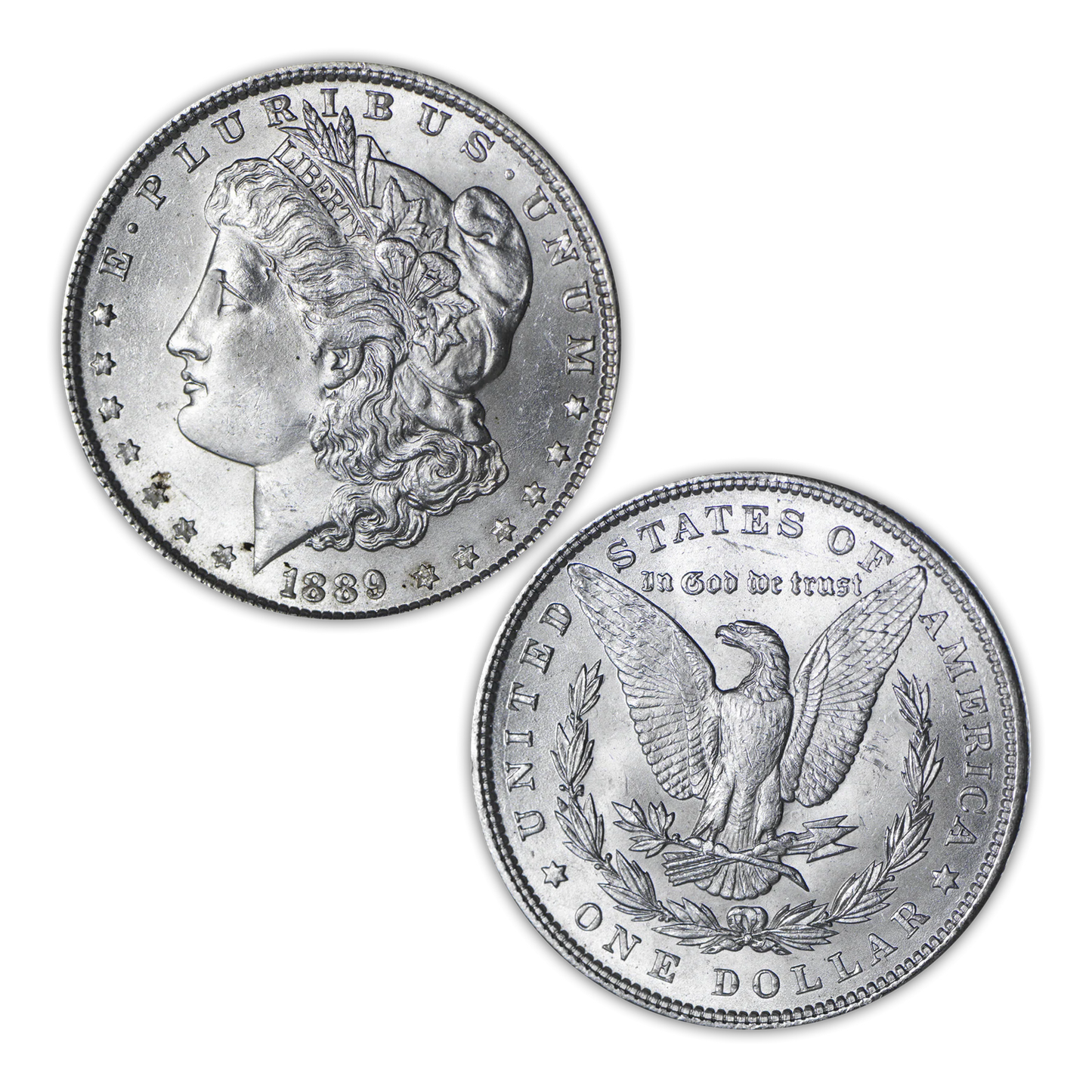 1889 Morgan Silver Dollar Philadelphia - Brilliant Uncirculated