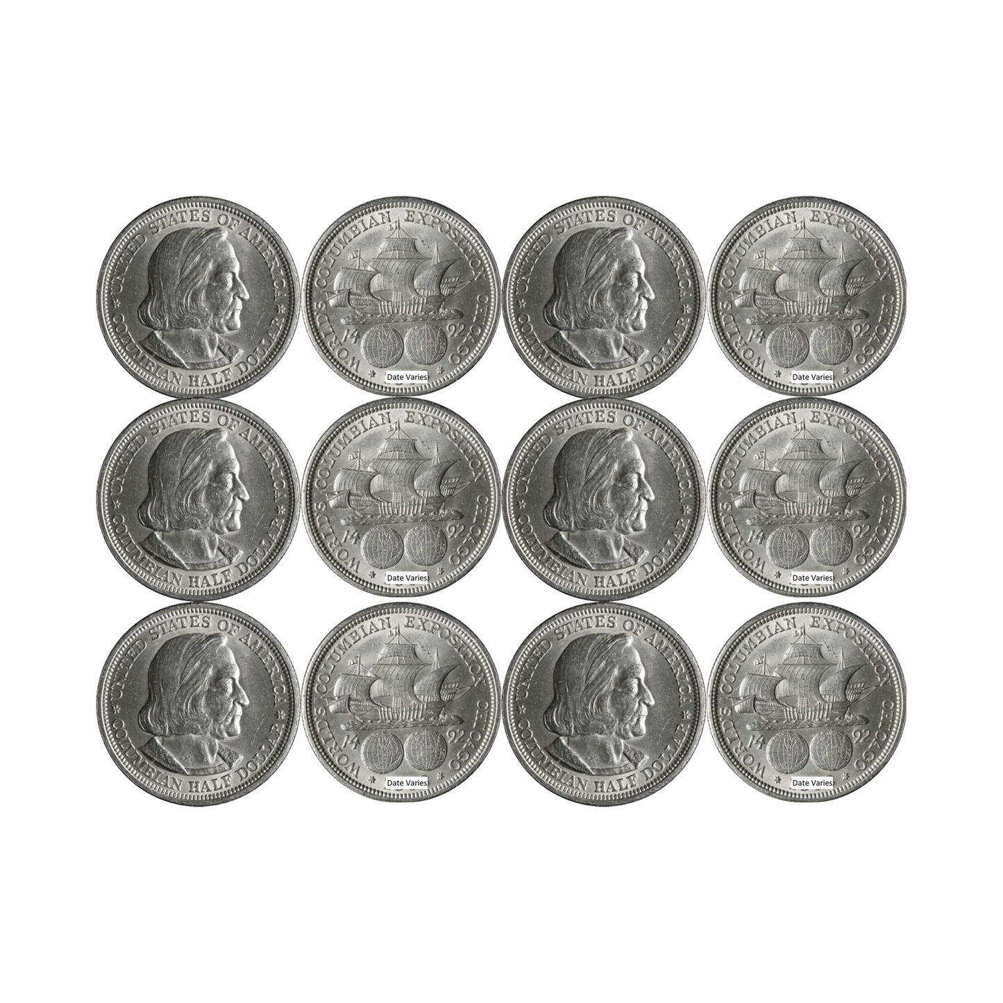 Columbian Exposition Silver Half Dollar Grab Bag - About Uncirculated - CoinsTV