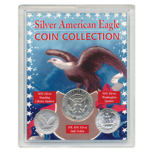 Silver American Eagle Coin Collection - 3 Piece Set
