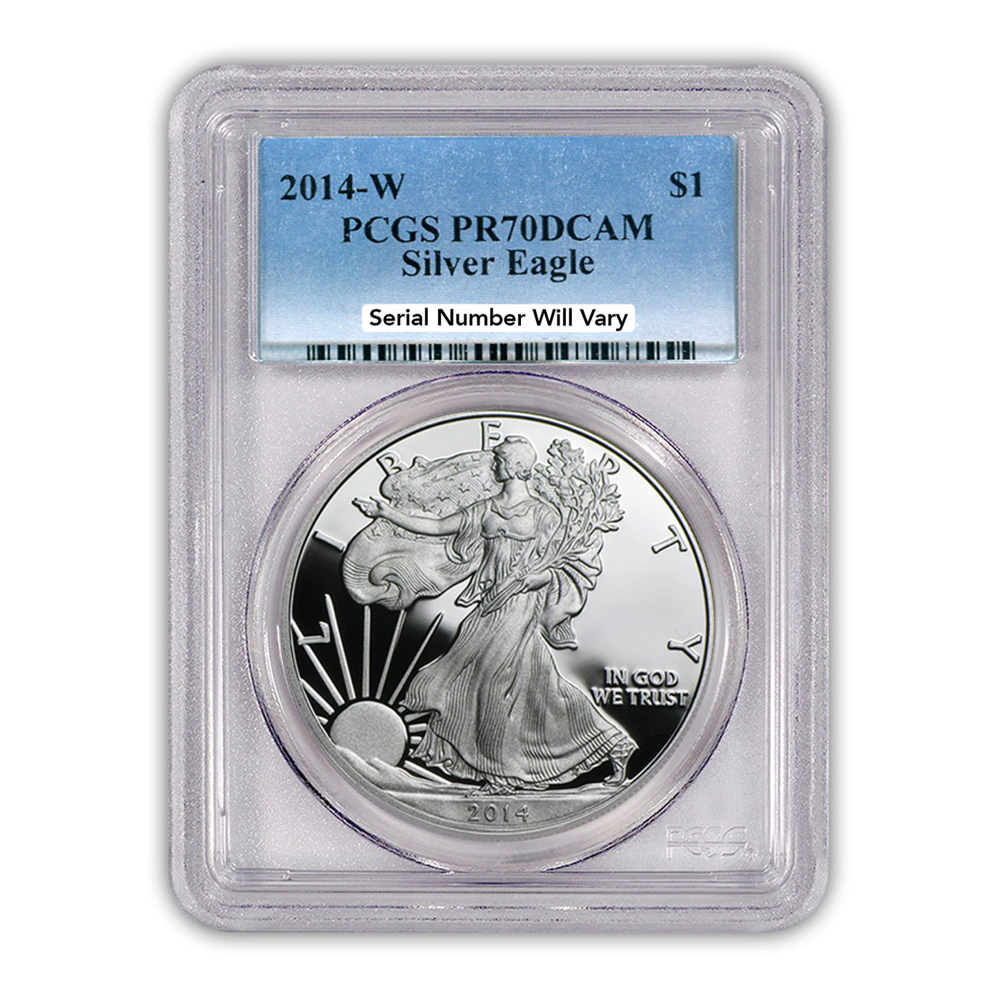 2014 Silver Eagle - Proof - PCGS PR70 - CoinsTV