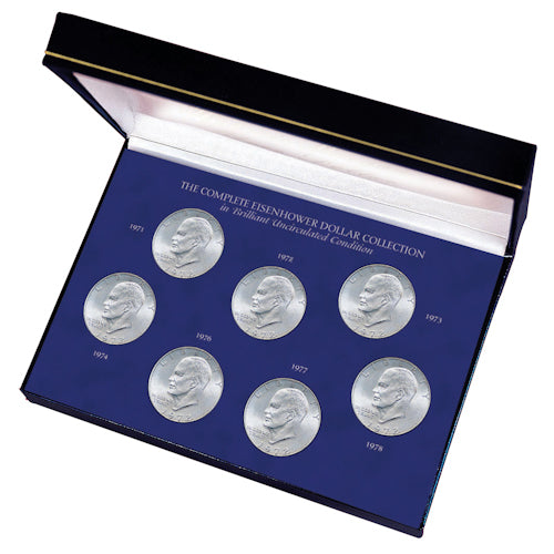 Complete Eisenhower Dollar Collection in Brilliant Uncirculated Condition - CoinsTV