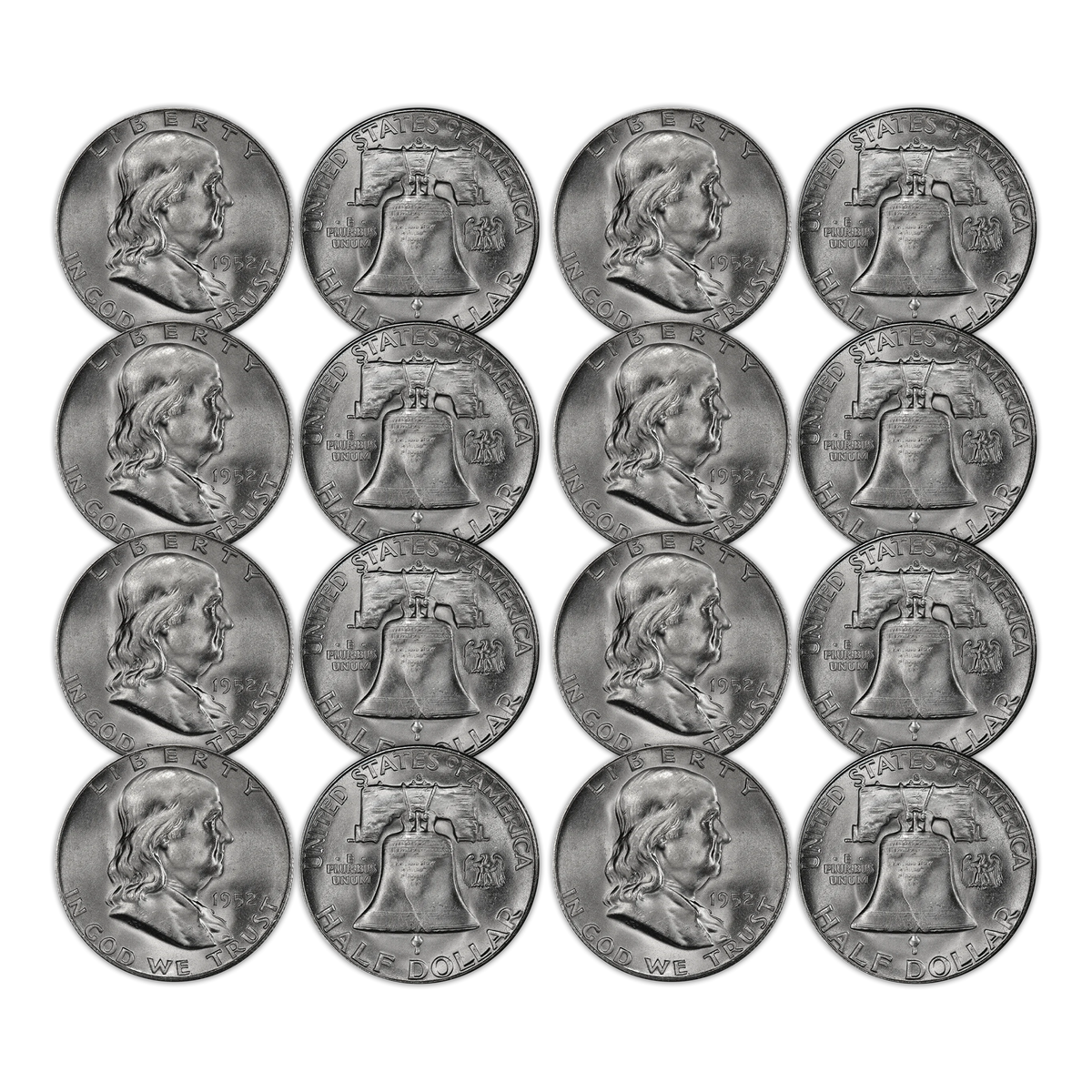 1952 Franklin 90% Silver Half Dollar San Francisco - Uncirculated