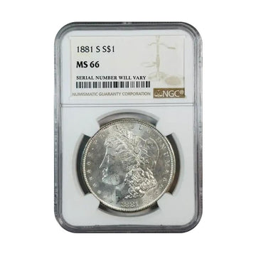 1881-S Morgan Silver Dollar San Francisco - NGC MS66