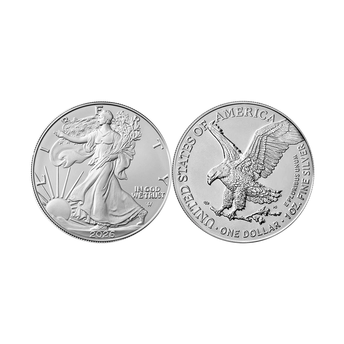 2026 Silver Eagle - American 250th Gold Label - PCGS MS70 FDOI - CoinsTV