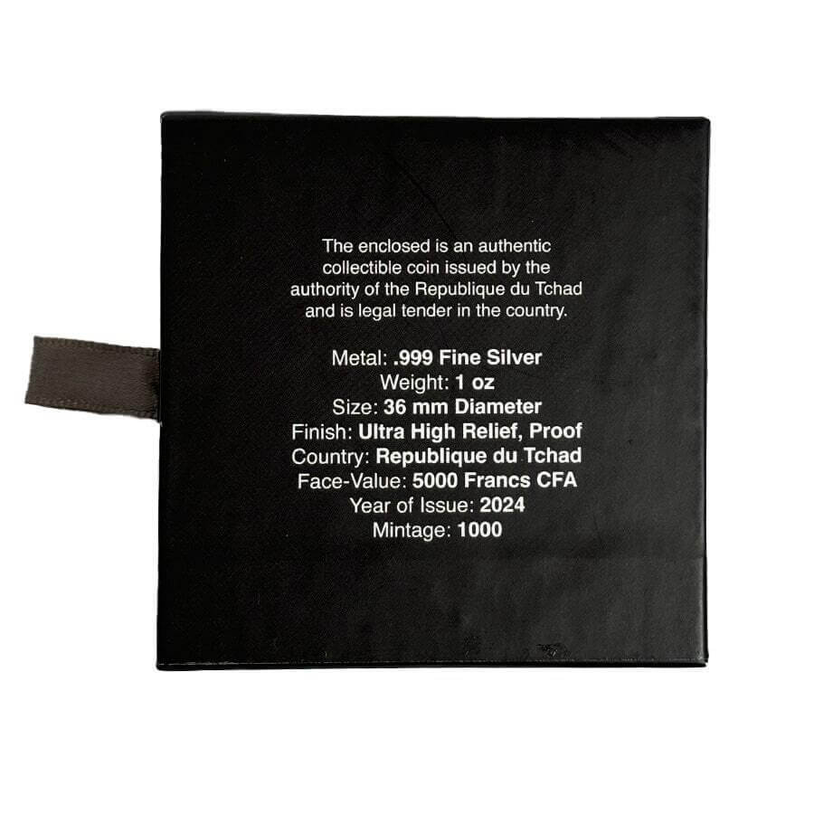 2024 Chad Multifaceted American Eagle UHR 1 oz Silver Coin - CoinsTV