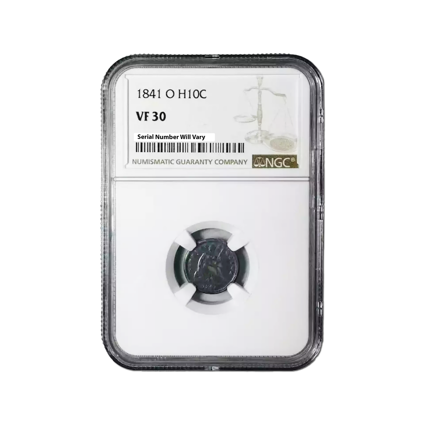 1841-O Seated Liberty Half Dime New Orleans - NGC VF30 - CoinsTV