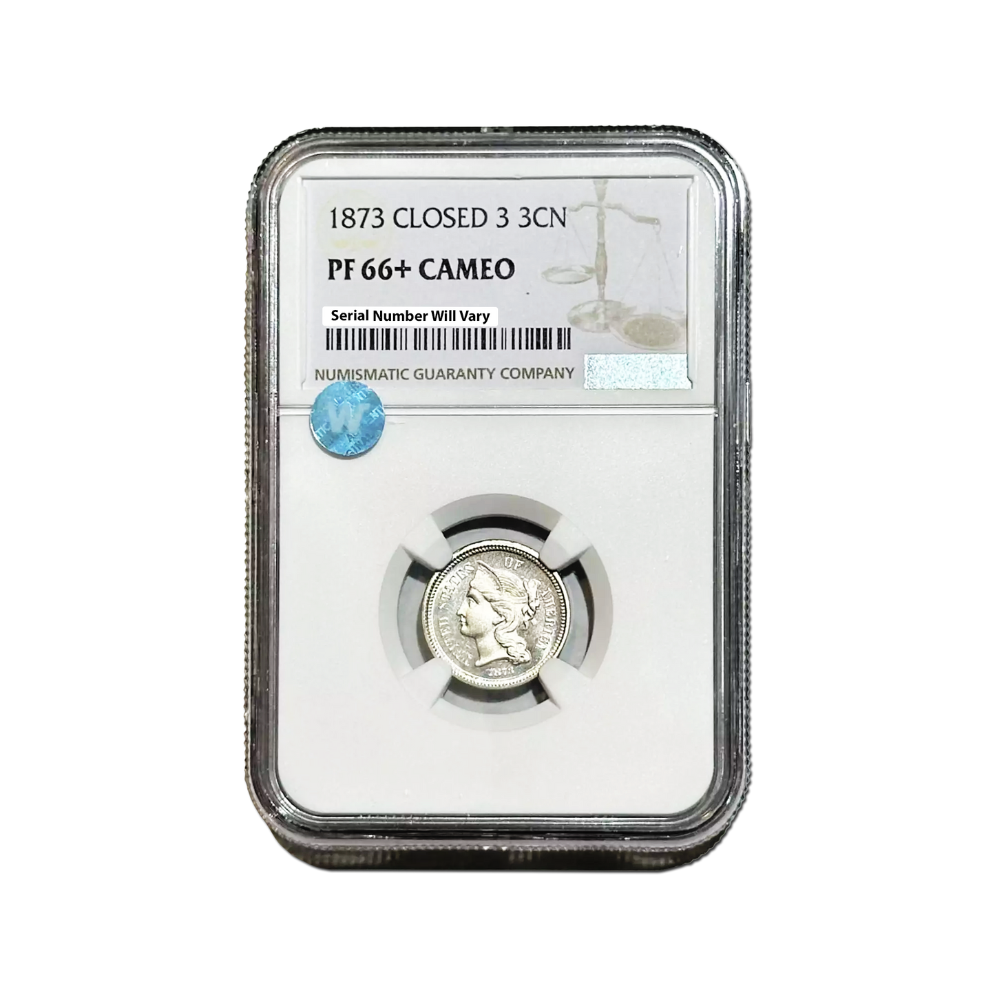 1873 Three Cent Nickel “Closed 3” - NGC PF66+ Cameo - CoinsTV