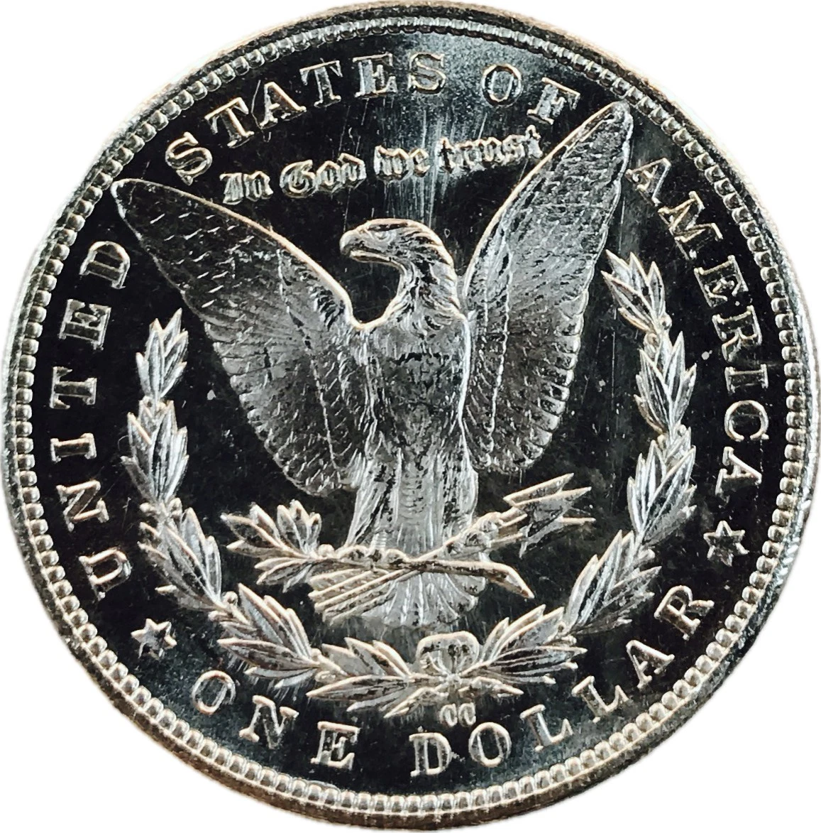 Morgan Silver Dollar Carson City Prooflike - Brilliant Uncirculated - CoinsTV