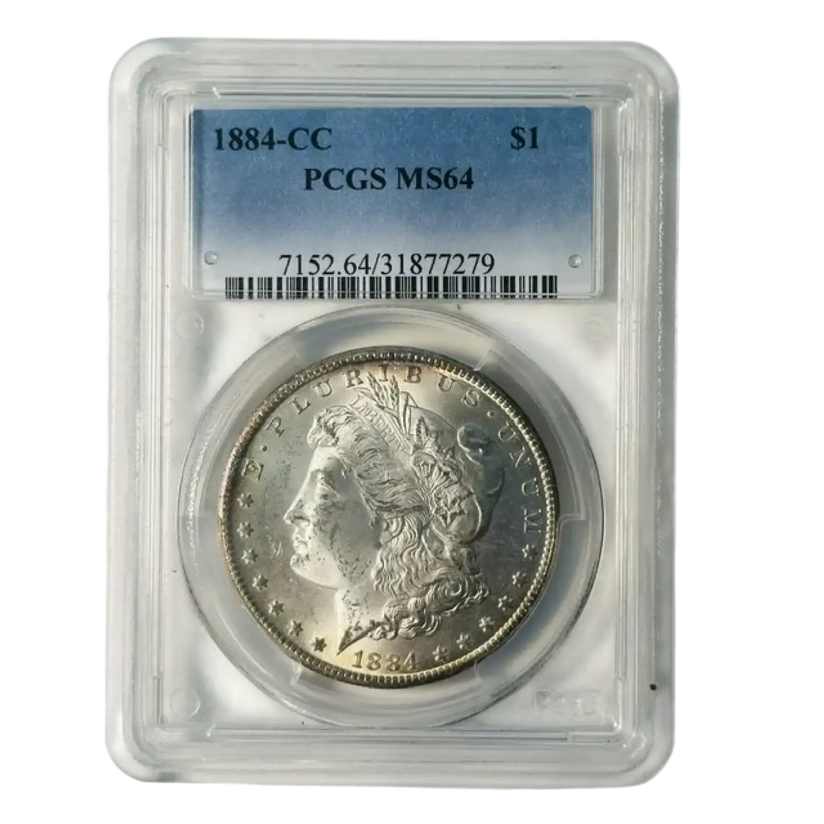 1884-CC Morgan Silver Dollar - PCGS MS64