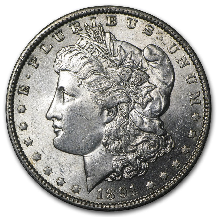 1891-O Morgan Silver Dollar New Orleans - Brilliant Uncirculated - CoinsTV