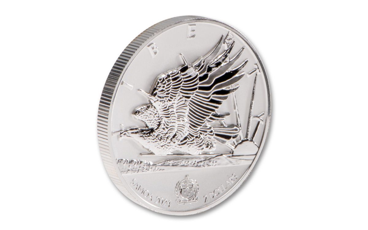2024 Samoa $2 Light of Liberty Natanya Van Niekerk 1 oz Silver High Relief Enhanced Reverse Proof - CoinsTV