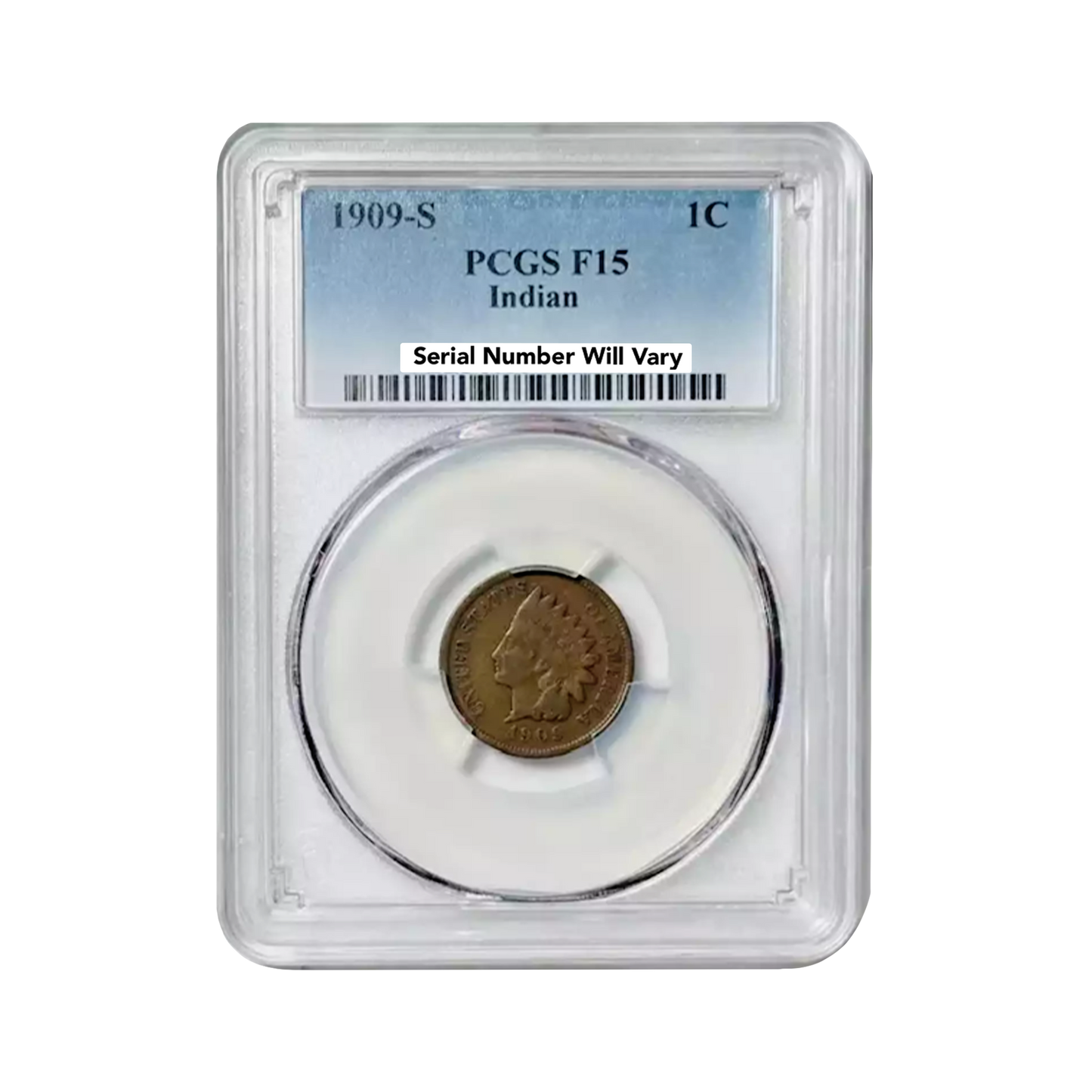 1909-S Indian Cent San Francisco - PCGS F15 BN - CoinsTV