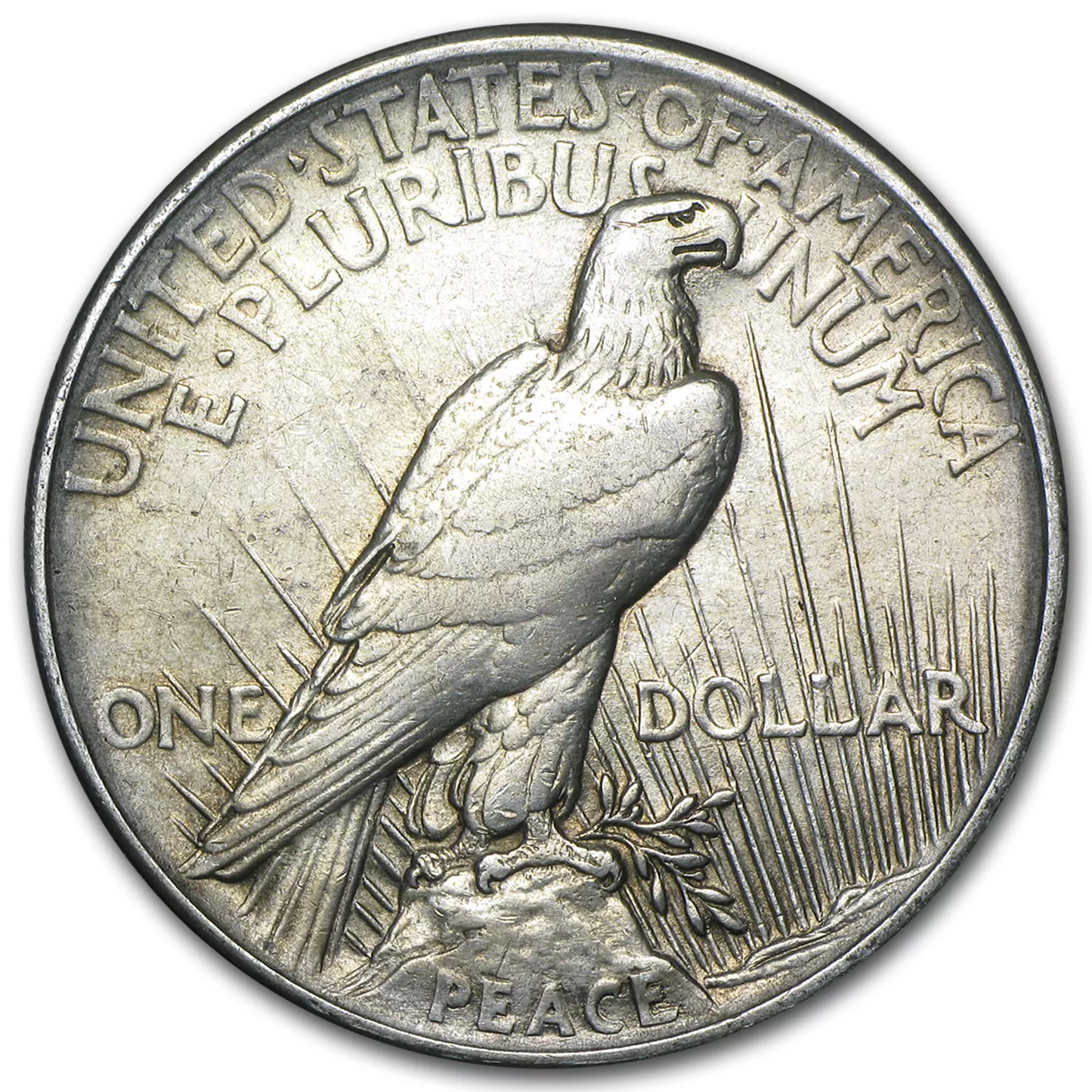 1921 Peace Silver Dollar - High Relief - VG - CoinsTV
