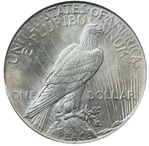 1923 Peace Silver Dollar Philadelphia - Brilliant Uncirculated - CoinsTV