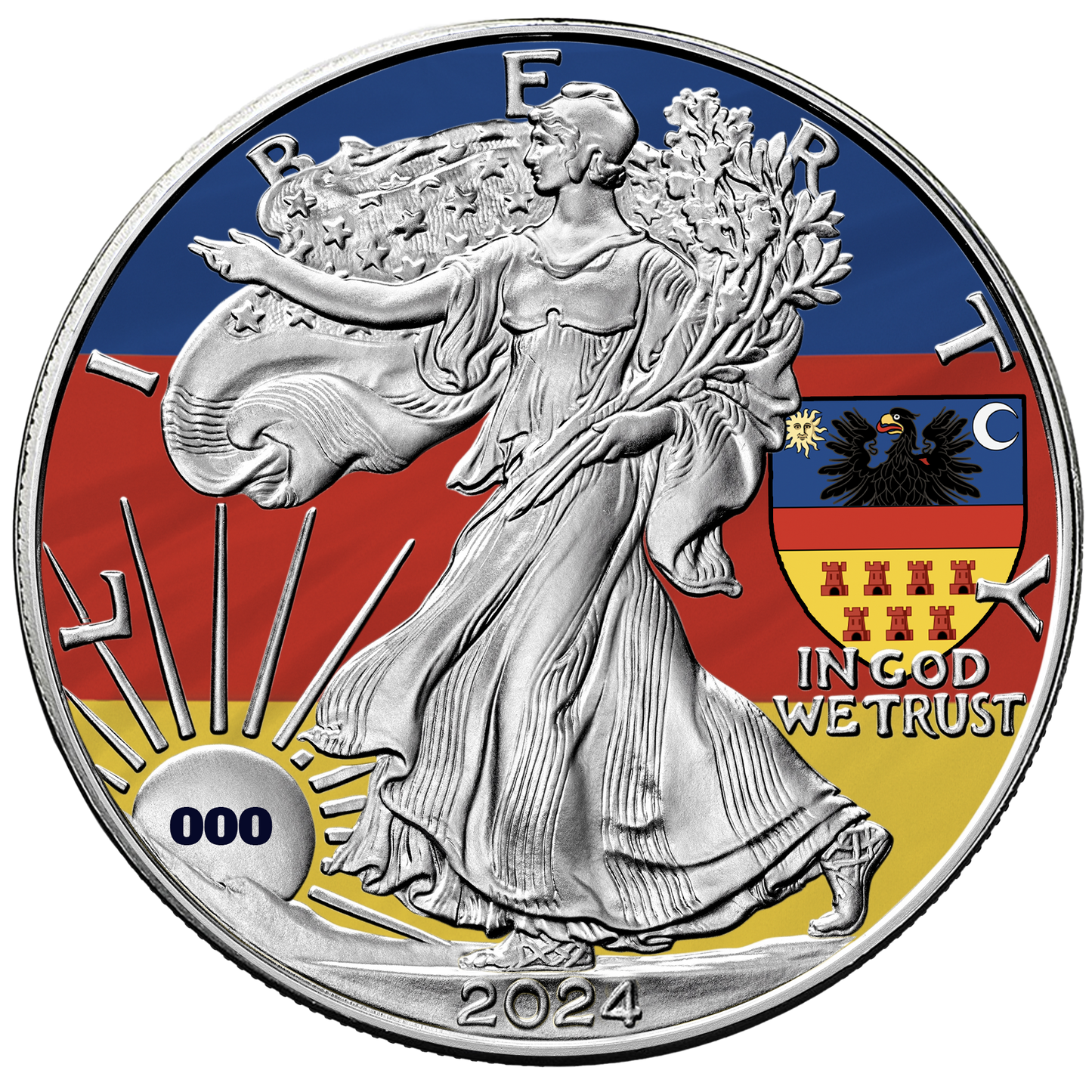 2024 Flags of the World Silver Eagle - Transylvania - First Edition - CoinsTV