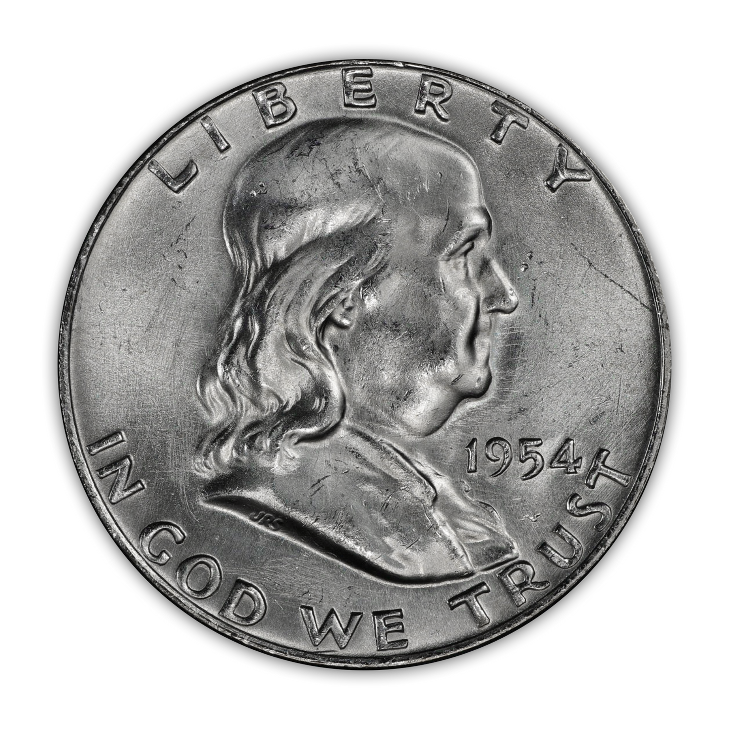 1954 Franklin 90% Silver Half Dollar San Francisco - Uncirculated