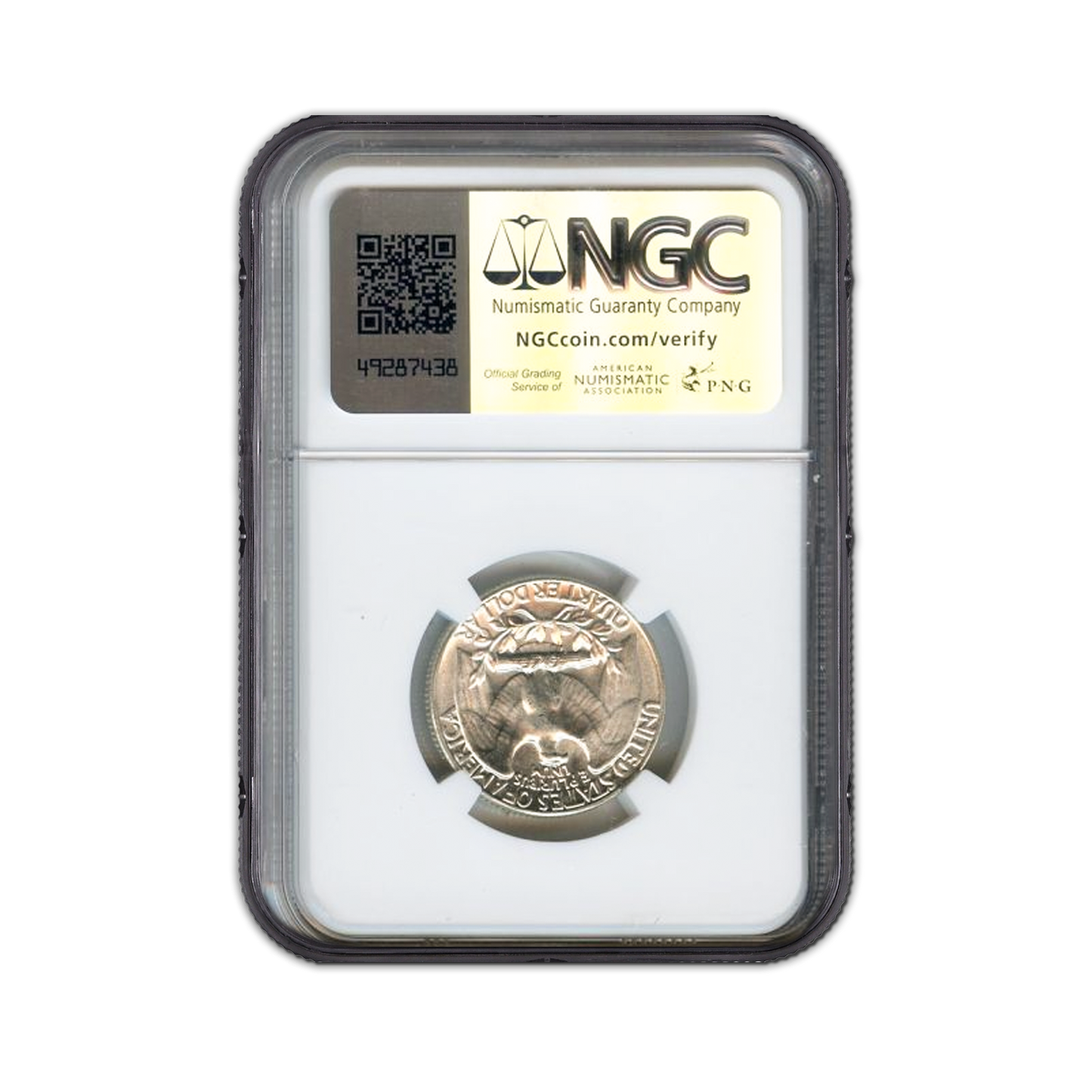 1959 Washington Quarter Type B Reverse - Bill Fivaz Sign. and Cherry Pickers Guide Label - NGC MS64 - CoinsTV