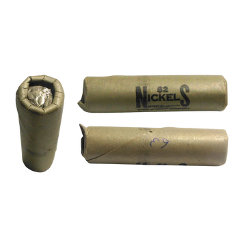 1963-P Jefferson Nickel Uncirculated - Original Bank-Wrapped Roll