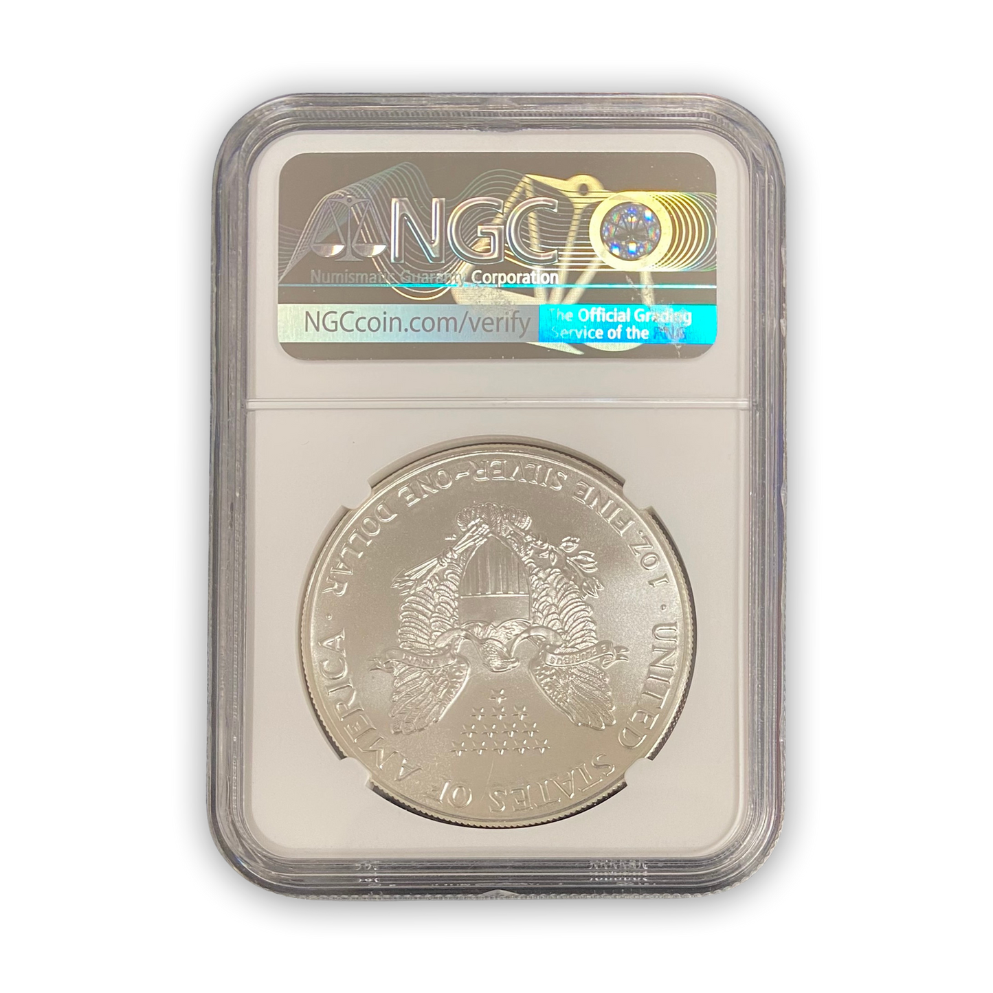1986 Silver Eagle - NGC MS70 Sight White - CoinsTV