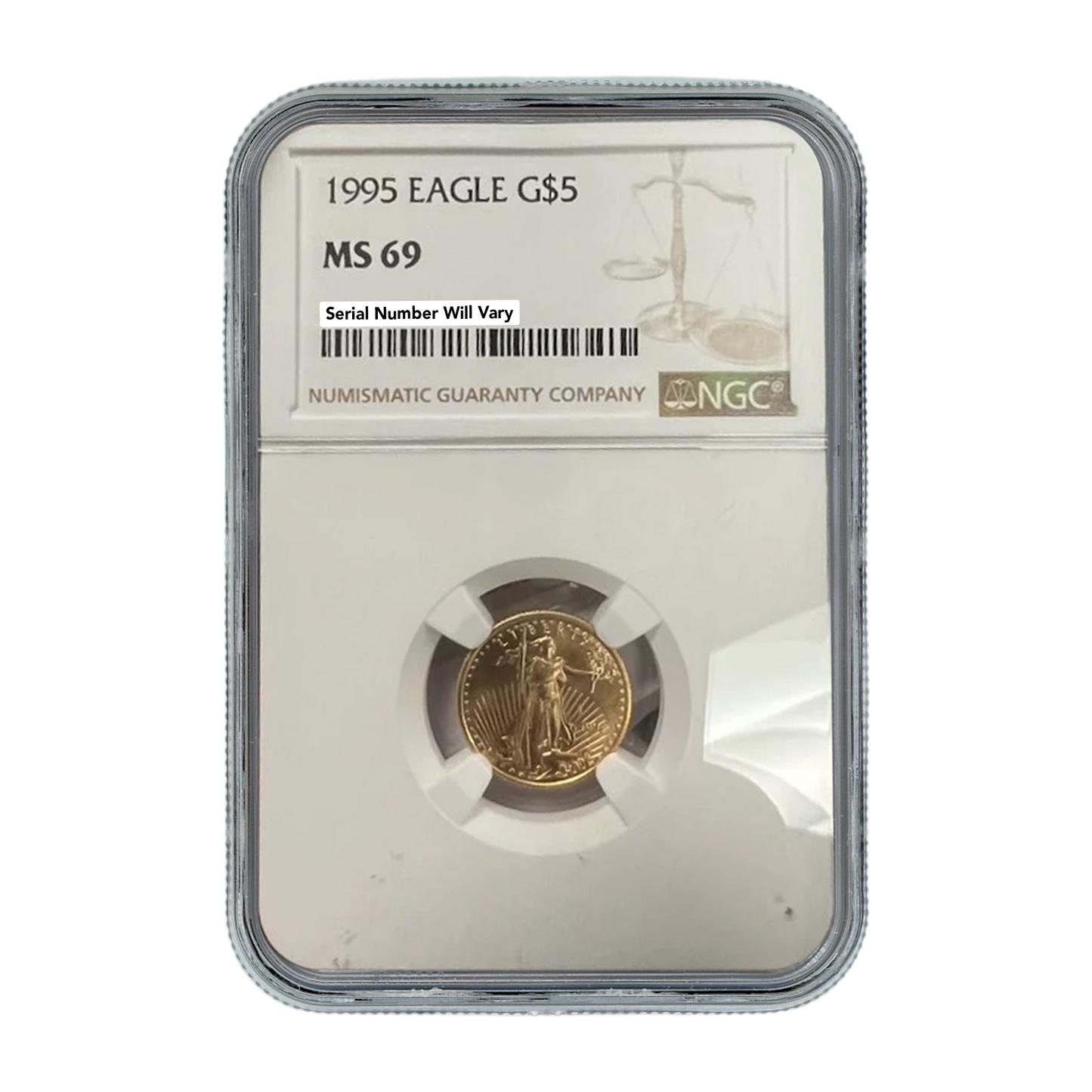 1995 $5 Gold Eagle - NGC MS69 - CoinsTV