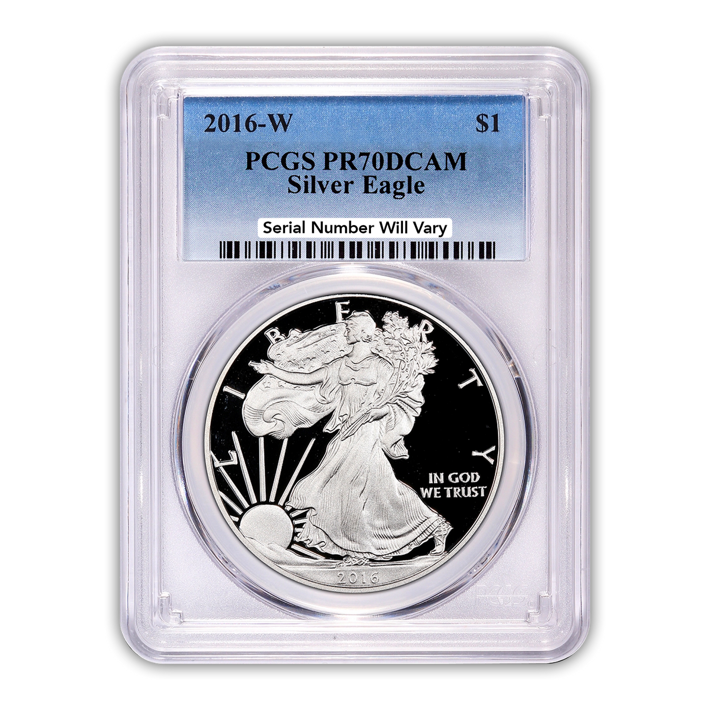 2016 Silver Eagle - Proof - PCGS PR70 - CoinsTV
