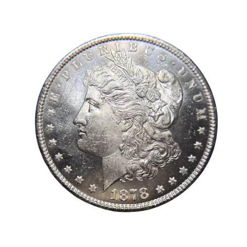 1878 Morgan Silver Dollar Carson City Prooflike - Brilliant Uncirculated - CoinsTV