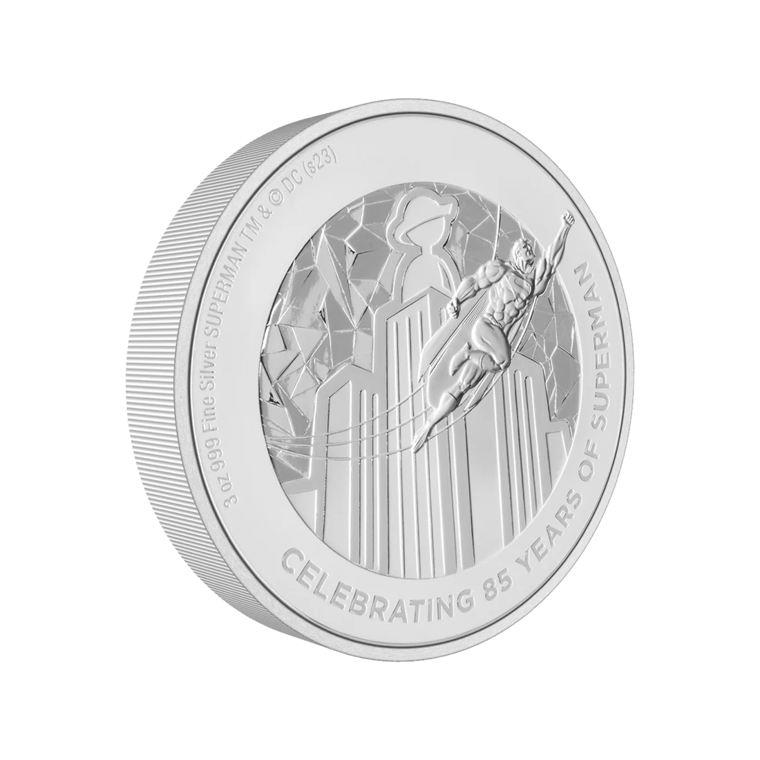 2023 Warner - NZM Superman 85th Anniversary 3oz Silver Coin - CoinsTV
