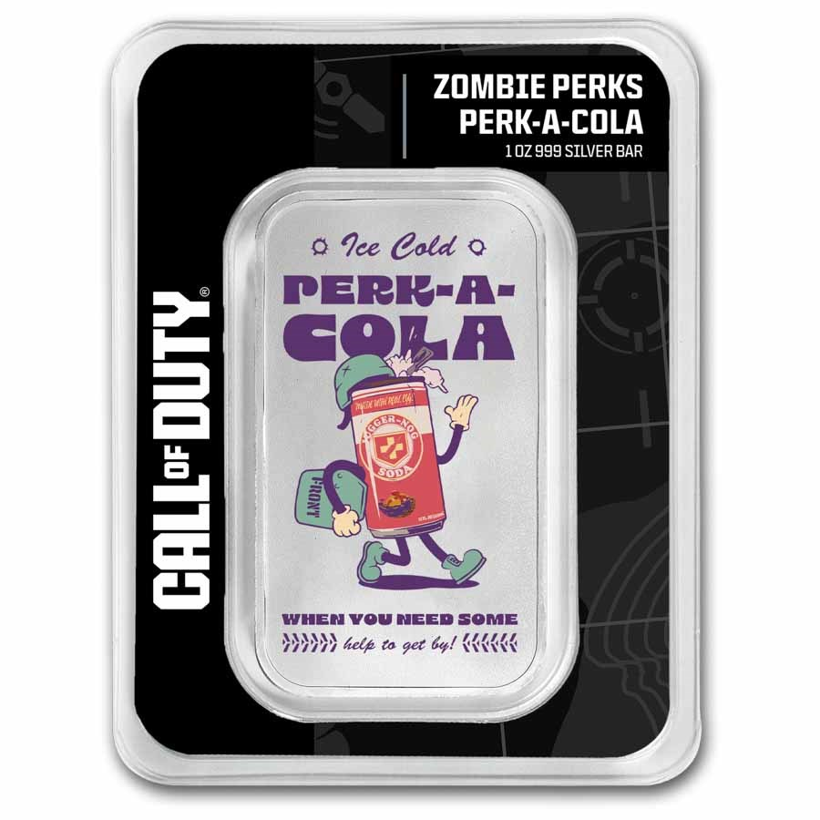 2025 Call of Duty Zombie Perks 1 oz Silver Bar Mystery Pack