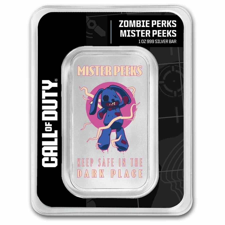 2025 Call of Duty Zombie Perks 1 oz Silver Bar Mystery Pack