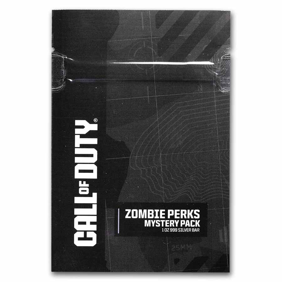 2025 Call of Duty Zombie Perks 1 oz Silver Bar Mystery Pack