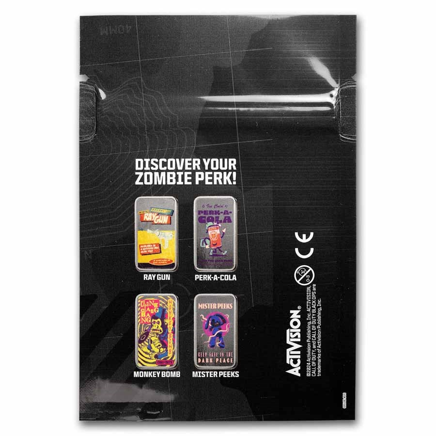2025 Call of Duty Zombie Perks 1 oz Silver Bar Mystery Pack