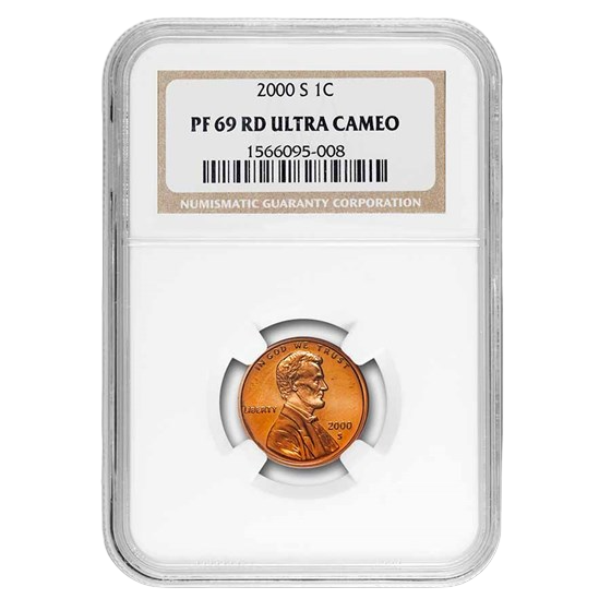 2000-S Lincoln Cent - NGC PF69RD Ultra Cameo - CoinsTV