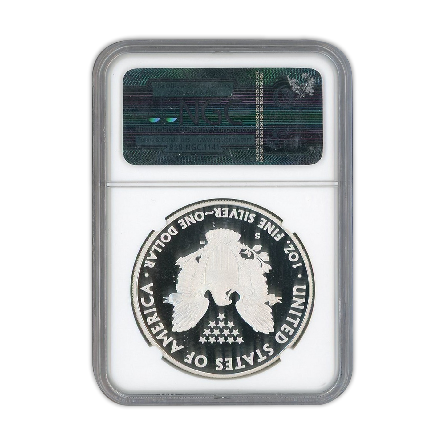 2012-S Silver Eagle San Francisco - NGC PF70 Ultra Cameo Early Releases Coin and Currency set - CoinsTV