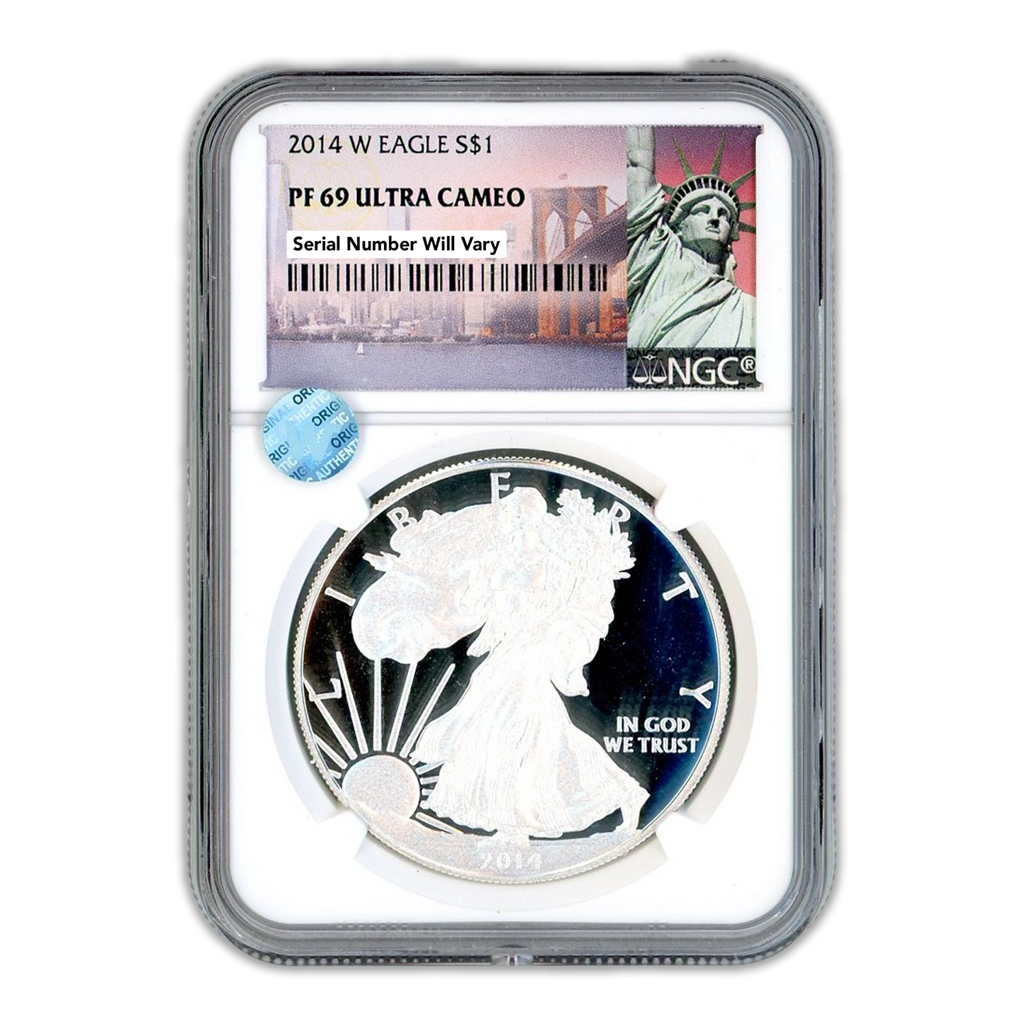 2014 W Silver Eagle West Point - NGC PF69 Ultra Cameo Sight White - CoinsTV