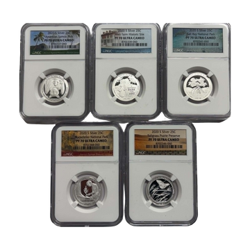 2020-S Silver Quarter Proof - America the Beautiful - NGC PF70 Grab Bag