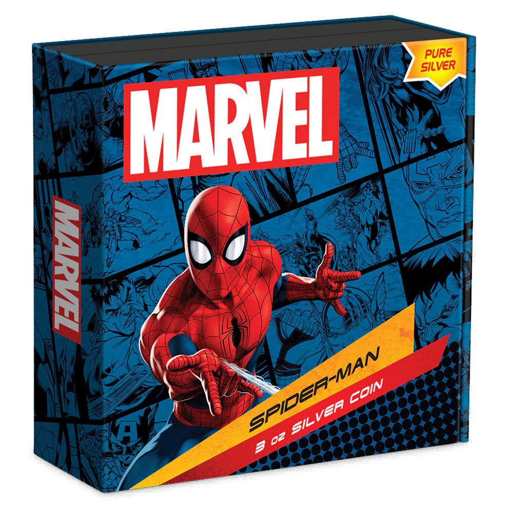 2023 Marvel Spider-Man Coin 3oz Silver Coin - CoinsTV