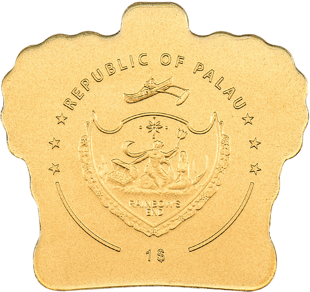 2023 Palau Golden Highlights Crown 0.5 gram .9999 Gold - CoinsTV
