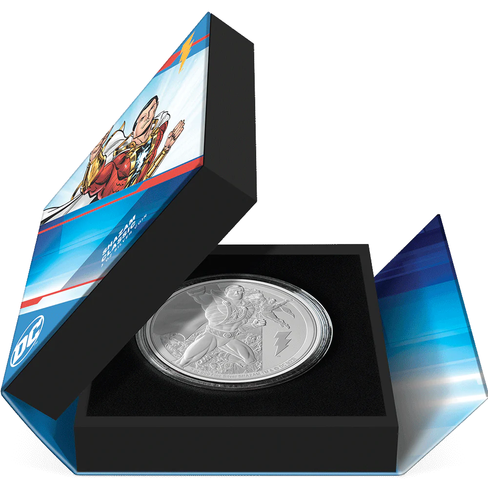 2023 DC Classics - Shazam 3 oz silver - CoinsTV
