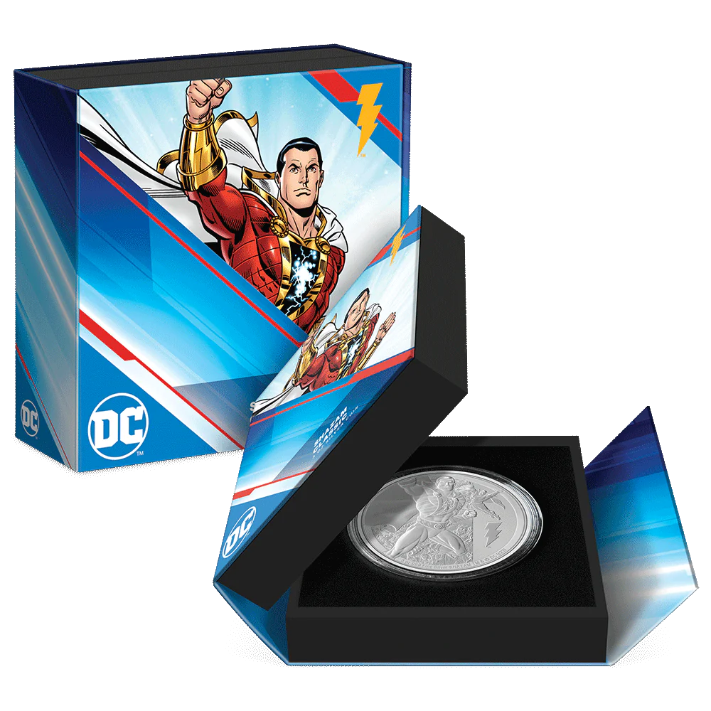 2023 DC Classics - Shazam 3 oz silver - CoinsTV