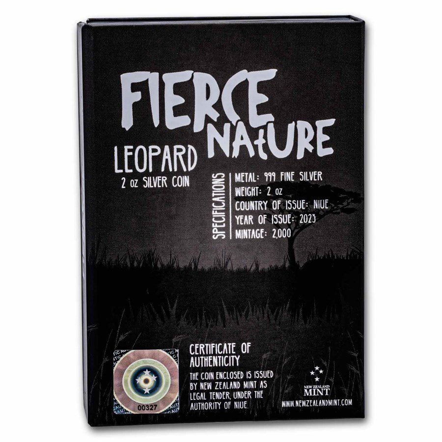 2023 Niue Fierce Nature Leopard 2 oz Silver