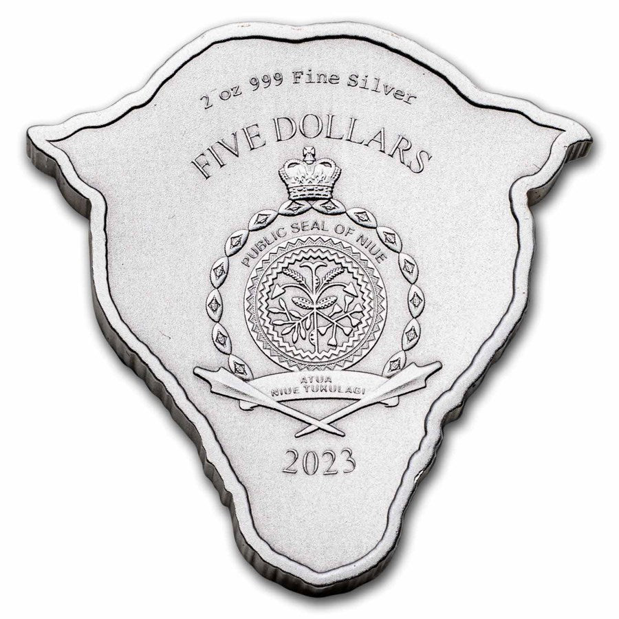 2023 Niue Fierce Nature Leopard 2 oz Silver