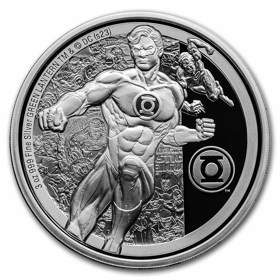 2023 DC Classics - Green Lantern 3 oz Silver