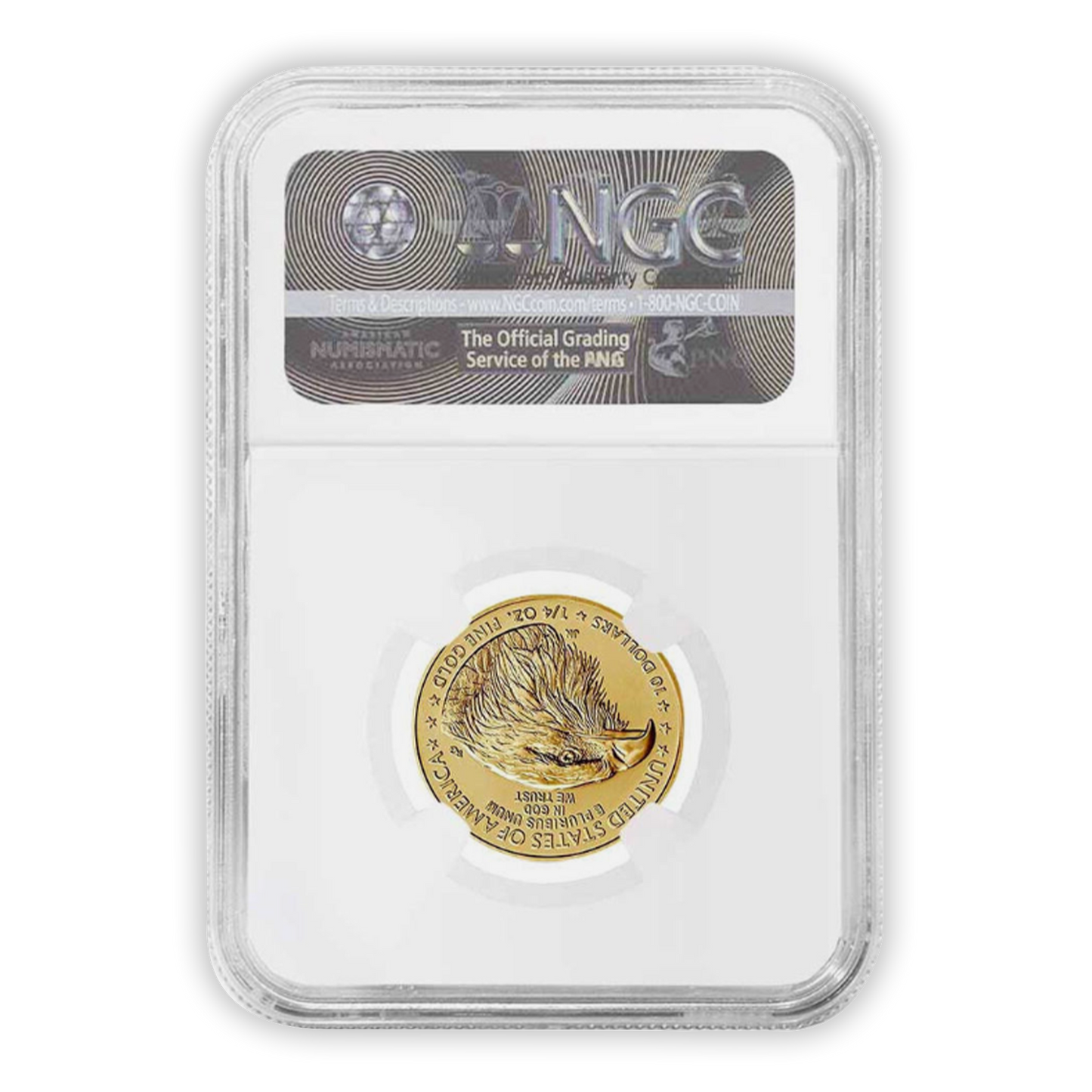2024 $10 Gold Eagle in God We Trust Label - NGC MS70 Early Releases - CoinsTV