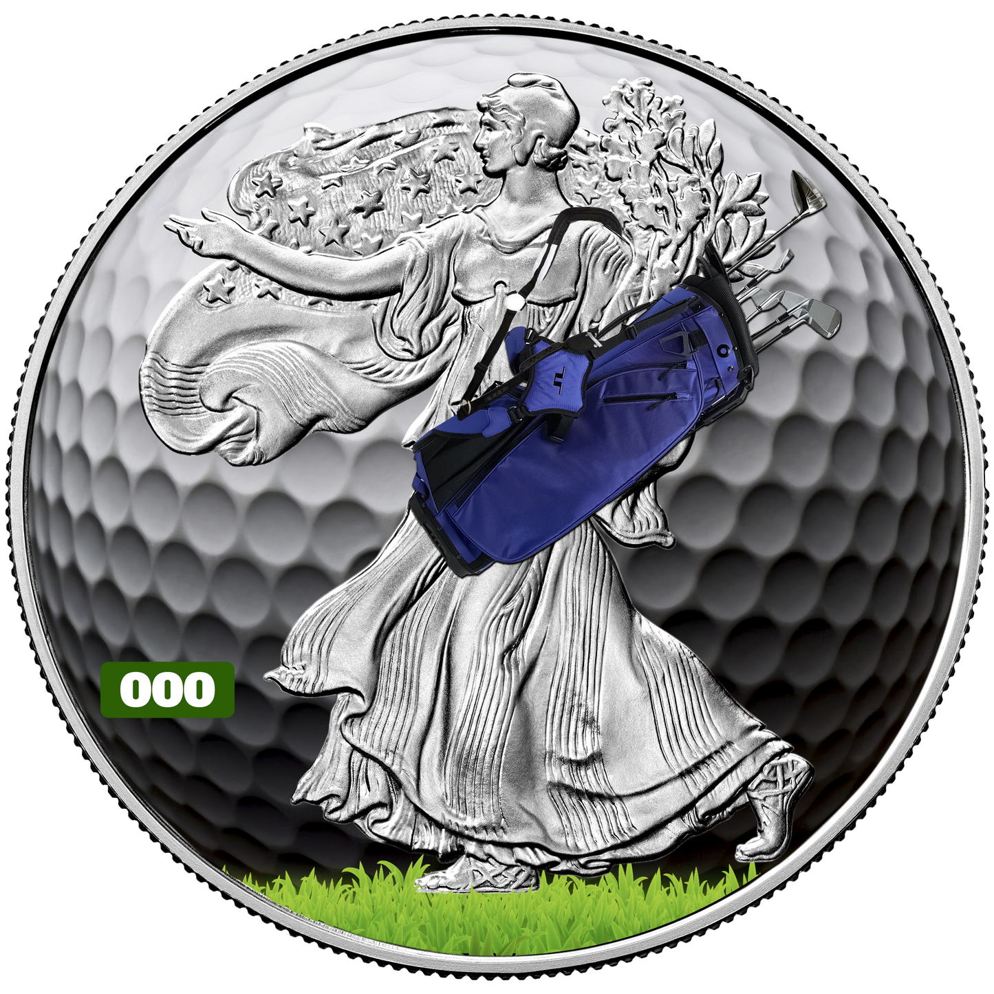 2025 Silver Eagle - Golf Edition - 1 oz silver Brilliant Uncirculated coin - CoinsTV