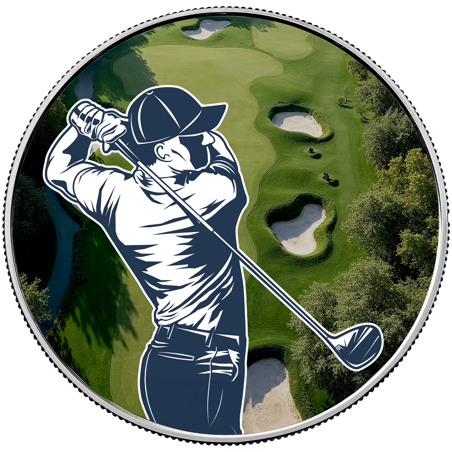 2025 Silver Eagle - Golf Edition - 1 oz silver Brilliant Uncirculated coin - CoinsTV